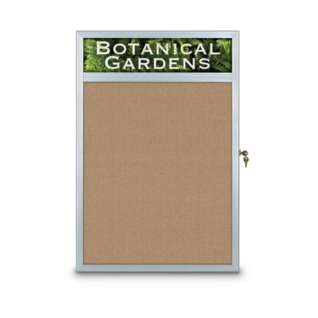 United Visual Products Open Faced Traditional Corkboard, 60x48" UV644A-WHITE-RUBBER